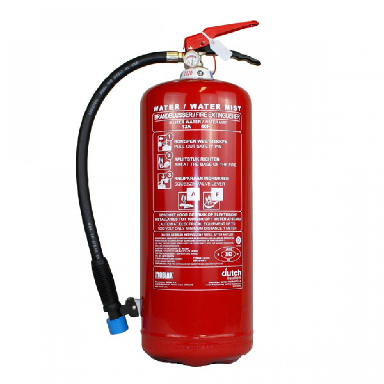 Watermist brandblusser 6 liter