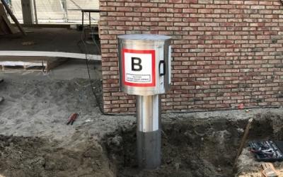 Aanvalskast droge blusleiding