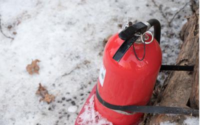 Uw brandblussers beschermen tegen de wintermaanden