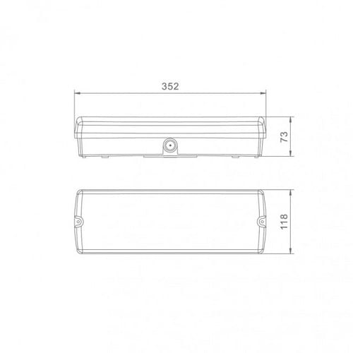 Bulkhead LED noodverlichting opbouw