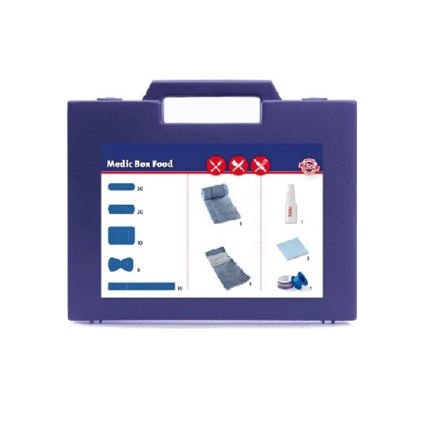 Basis detectiepleisters koffer voedselindustrie