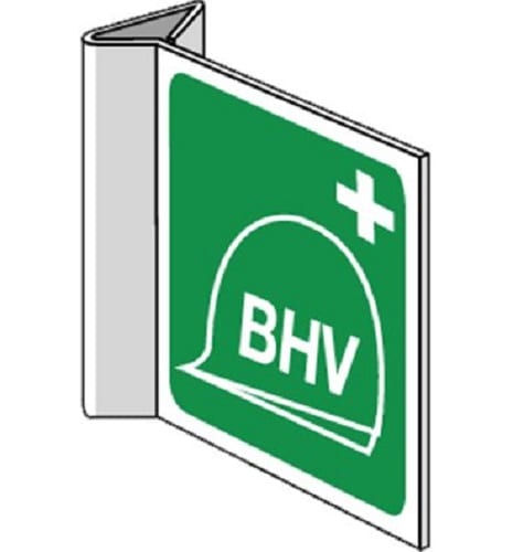 BHV post pictogram haaks 200x200 mm