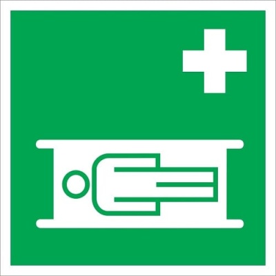 Brancard pictogram PVC 200x200 mm