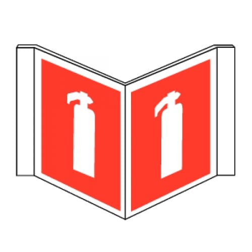 Brandblusser panoramisch pvc 300x150 mm