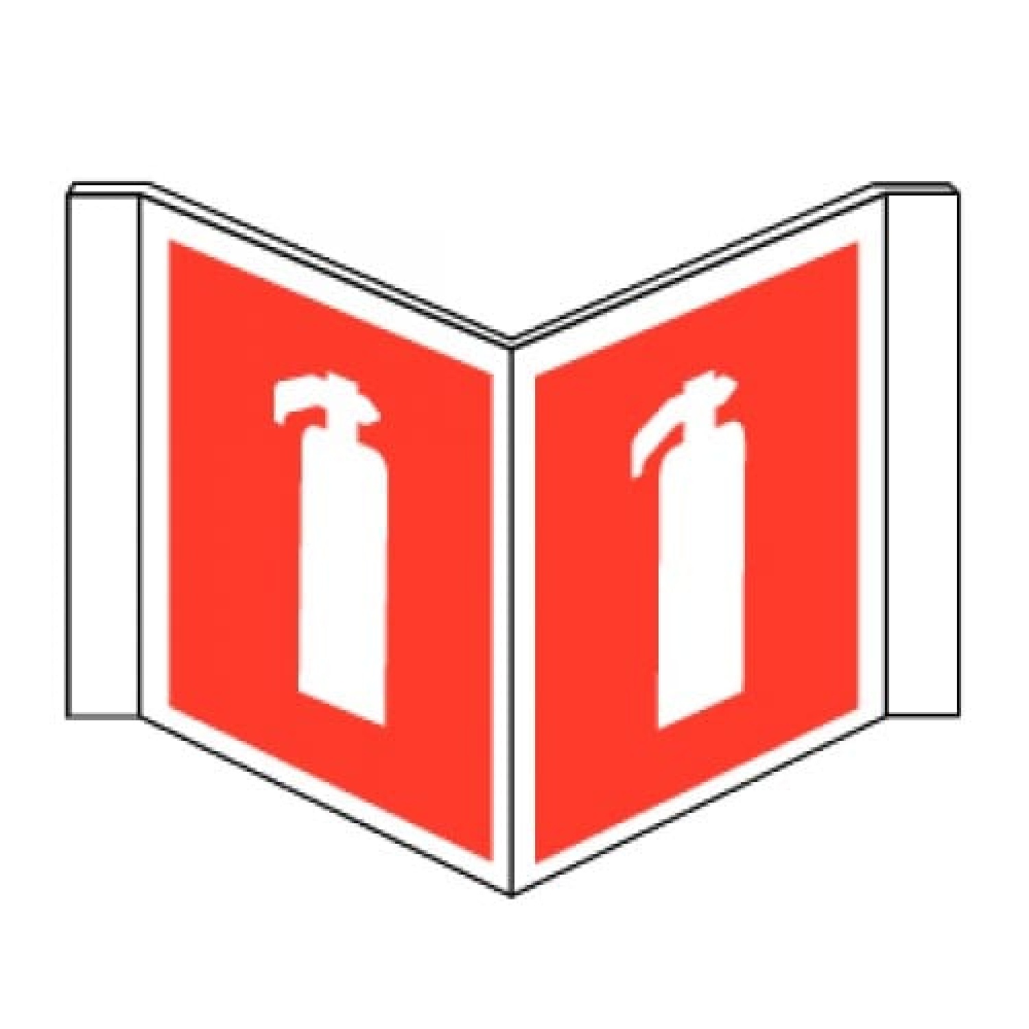 Brandblusser panoramisch pvc 300x150 mm