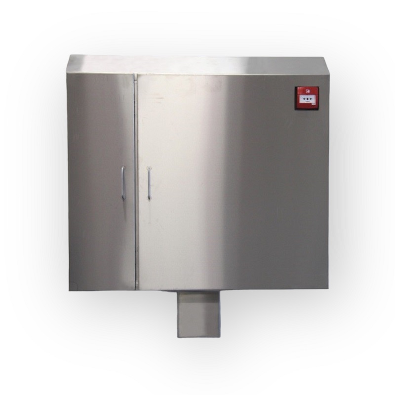 Brandslanghaspelkast combi RVS