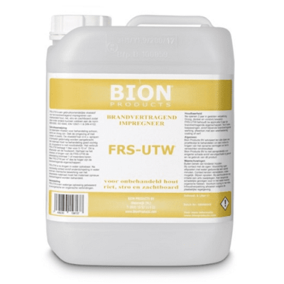 FRS-UTW 5 liter brandvertragend impregneermiddel voor hout, riet en stro