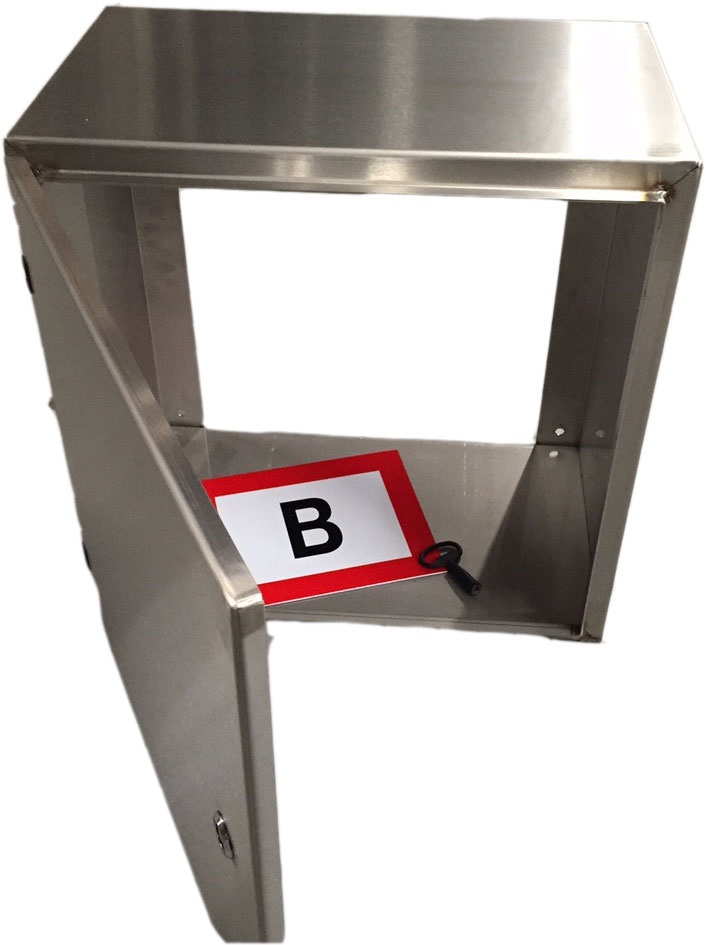 Droge blusleiding RVS kast