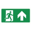 Pictogram vluchtweg links sticker