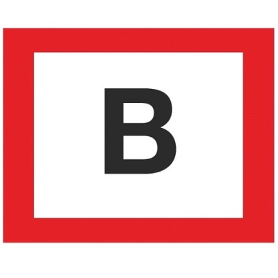 Droge blusleiding pictogram aluminium