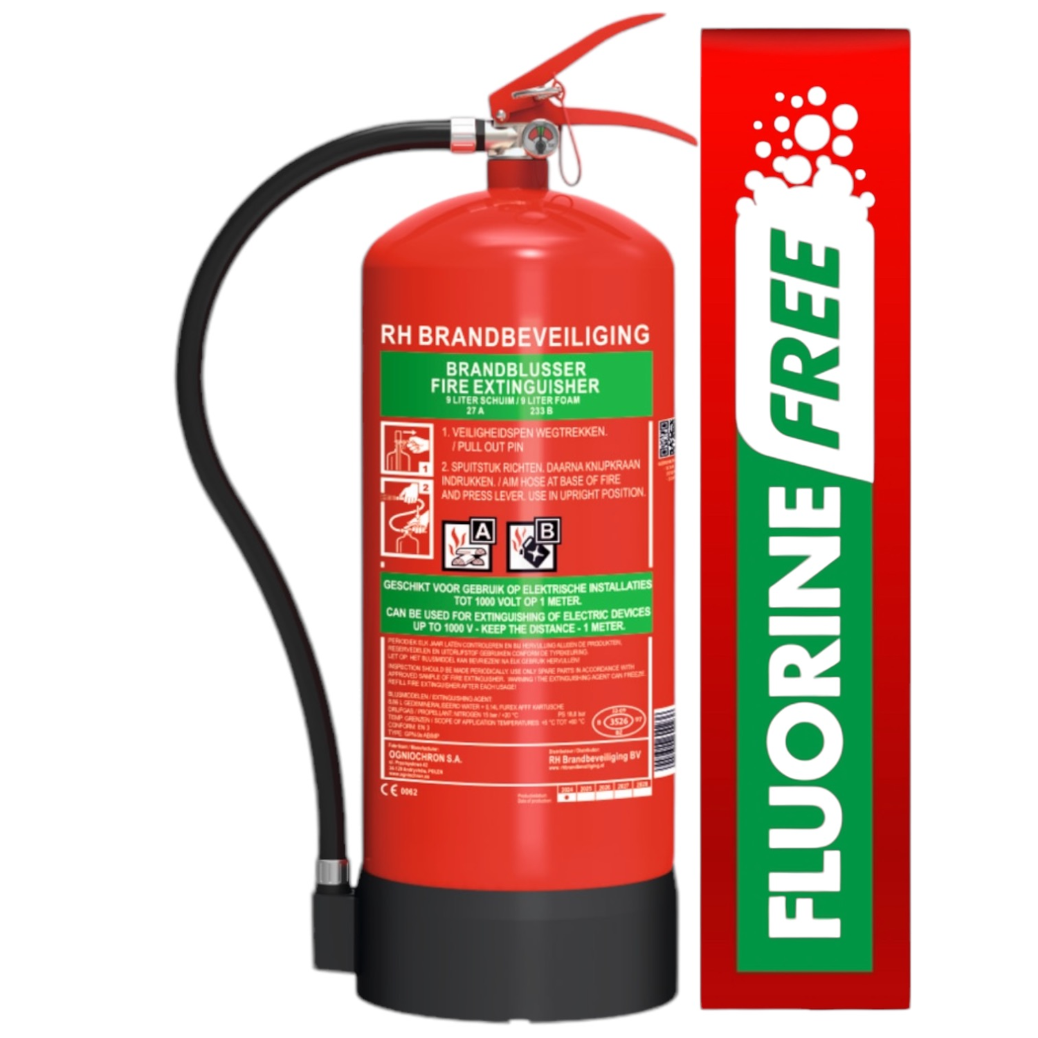 PFAS vrije schuimblusser 9 liter