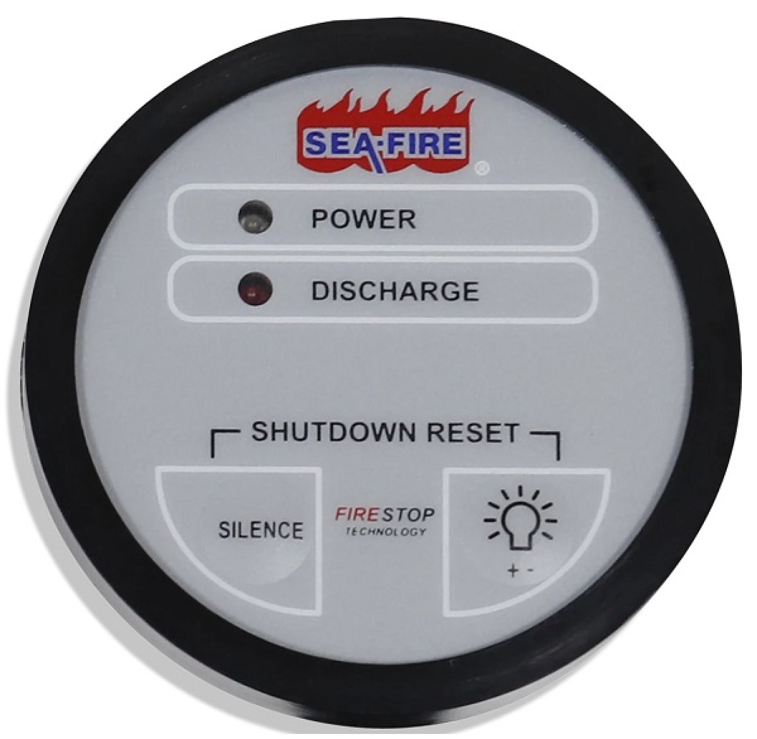 Sea-Fire controlepaneel motorstop MSRS rond