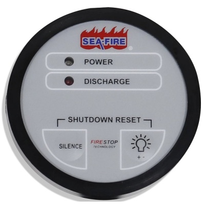 Sea-Fire controlepaneel motorstop MSRS rond