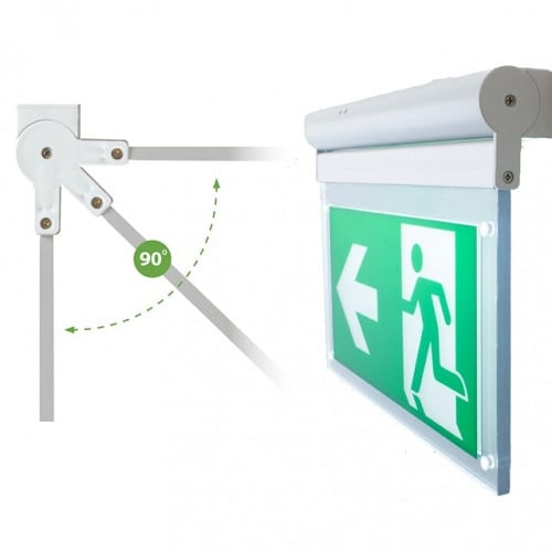 Surface LED noodverlichting opbouw